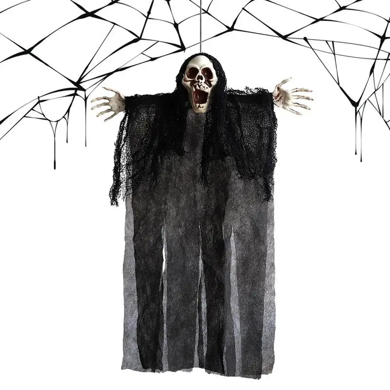 

Halloween Hanging Ghost Creepy Party Props Horror Skull Ghost Grim Reaper Decor