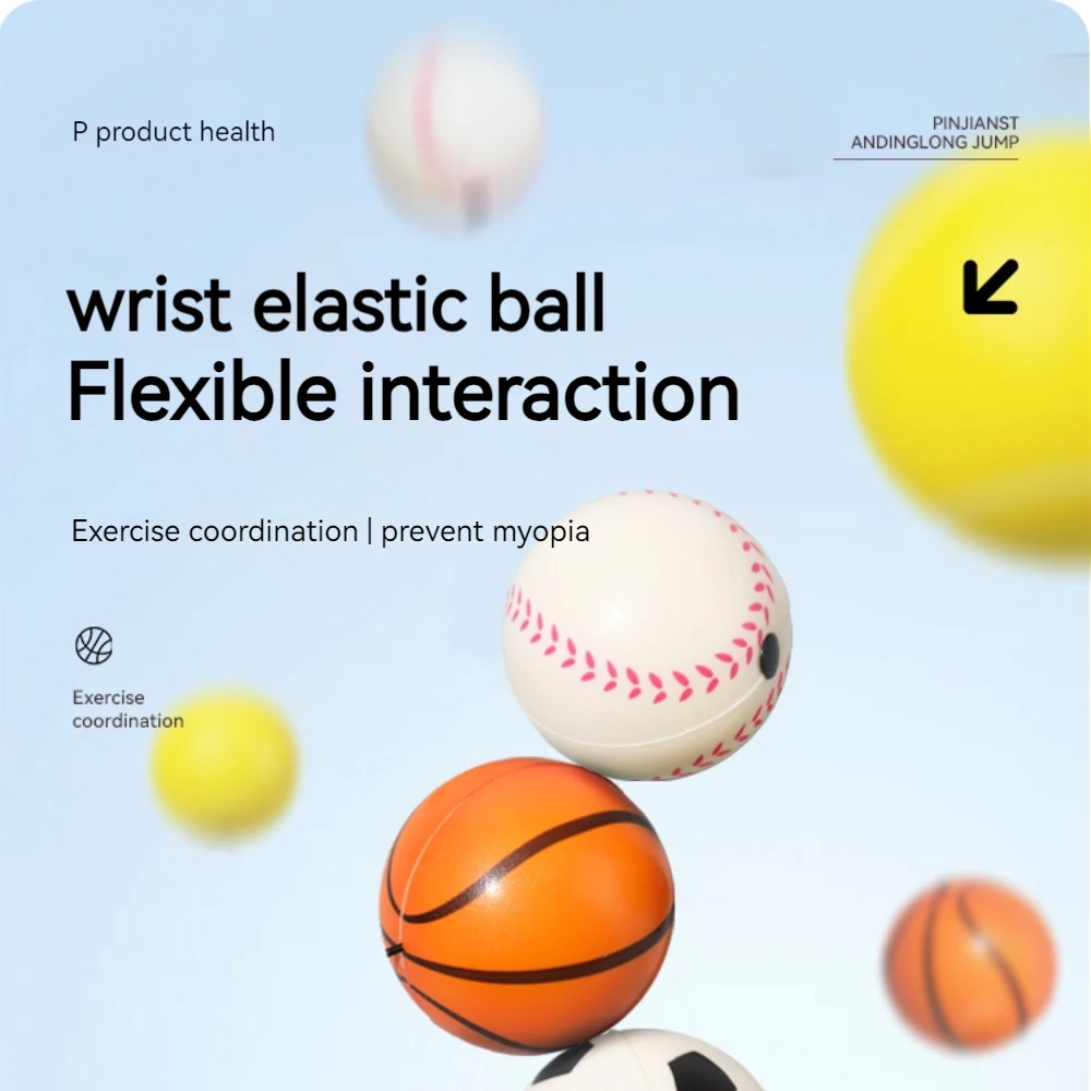 Returned Balls Wrist Elastic Ball Hand Throw Back Exercise Coordination Gift 1Pc