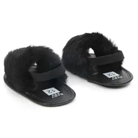Newborn Baby Girl Soft Sole Crib Shoes Infant Toddler Summer Sandals 0-18 Months princess fluffy cute sandals toddler shoes 3