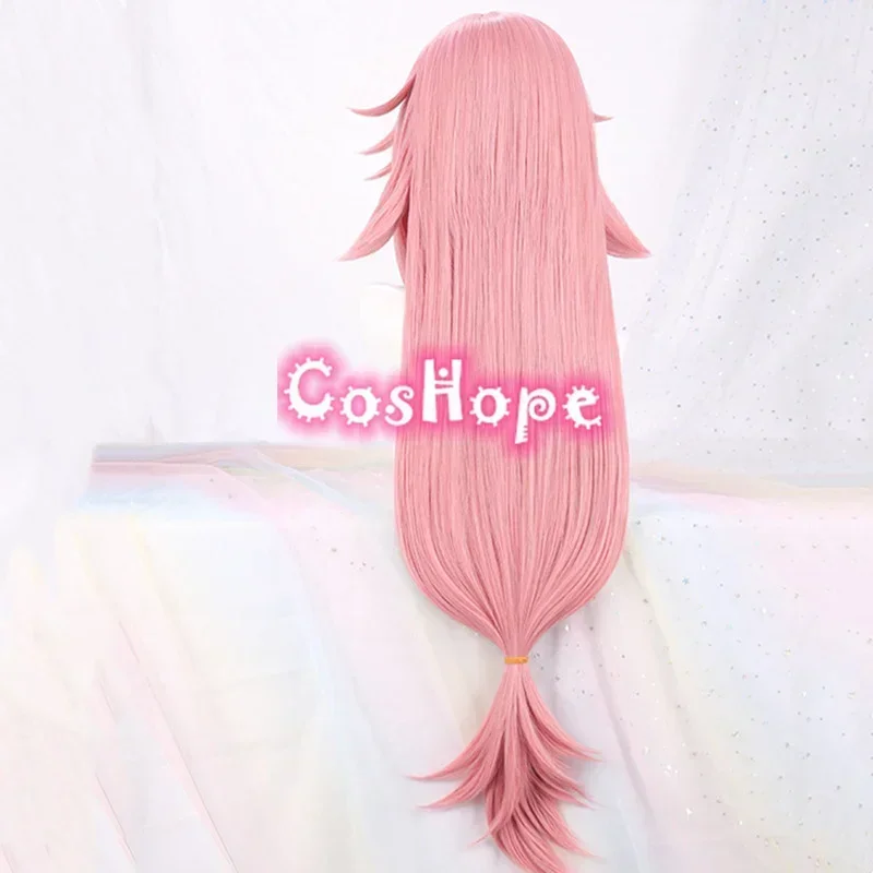 Cosplay Prop Yae Miko Cosplay Wig Women 85cm Long Pink Heat Resistant Synthetic Wig Halloween
