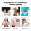 Castor Oil Pack Organic Castor Oil Compression Wrap Reusable Castor Oil Self Conditioning Aid For Liver Abdomen Muscles Kidneys 3