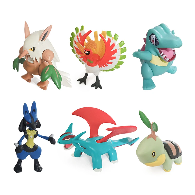 Pokemon Pet Figures Collection Pikachu Mewtwo Mew Groudon Charizard Venusaur Blastoise Anime Figure Bambola Modello Giocattolo Per Bambini