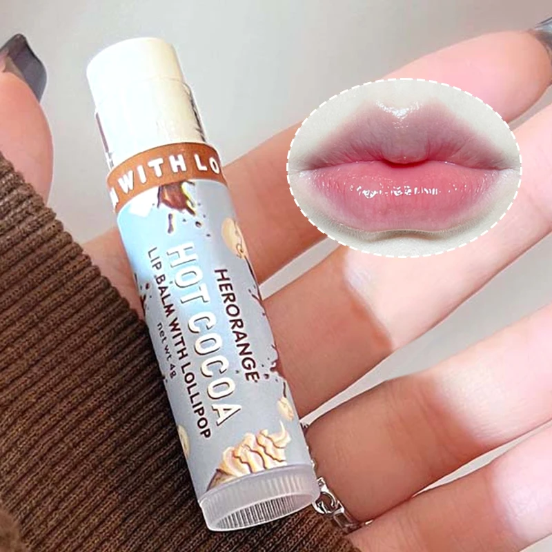 Multi flavor lollipop lipstick Hot Cocoa Lip Mask Moisturizes, moisturizes and reduces lip lines for men and women 5