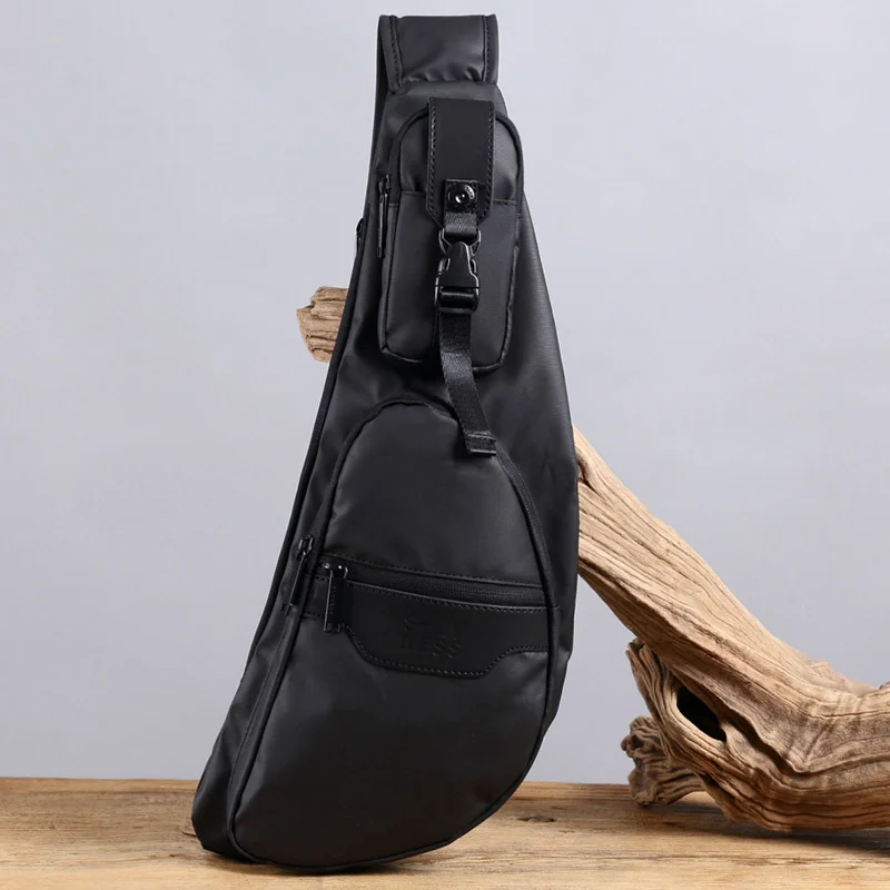 

Men Waterproof Nylon Sling Chest Bags Back Pack Knapsack Patchwork Military Fashion Male Messenger Cross Body Bag Rucksack
