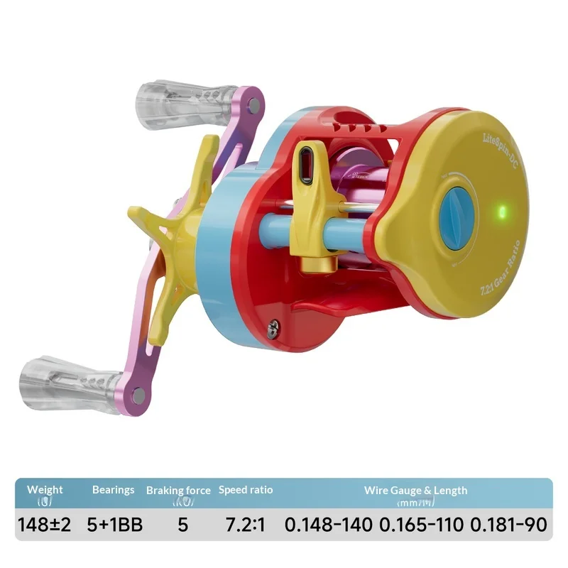 TEBEN LS150S/LSY150S DC Fishing Reel 7.2: 1 Magnetic Force /SDC