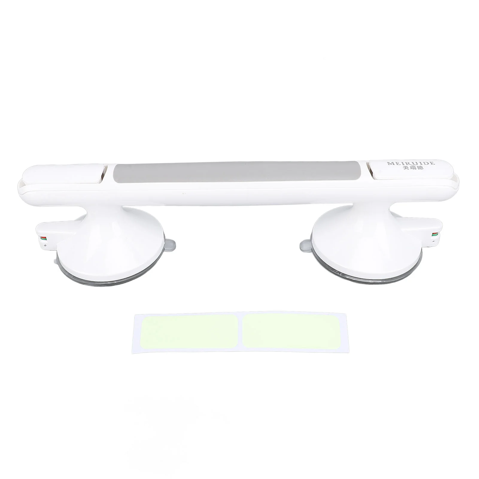 Shower Grab Bar for Seniors Elderly Non Slip Suction Cup Water Resistant Handicap Shower Safety Bar with Luminous Strip Gray 5