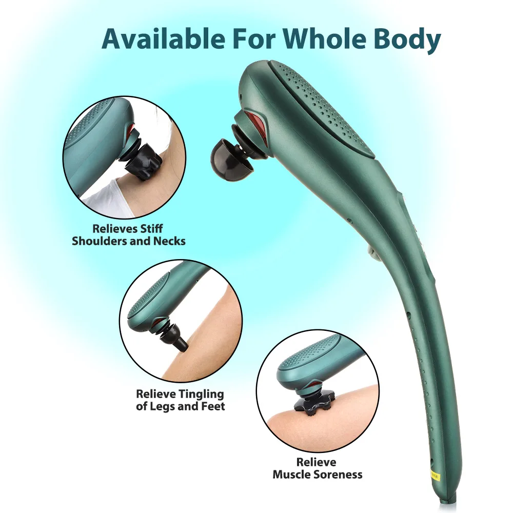 RENPHO Rechargeable Hand Held Deep Tissue Massager for Muscles, Back, Foot, Neck