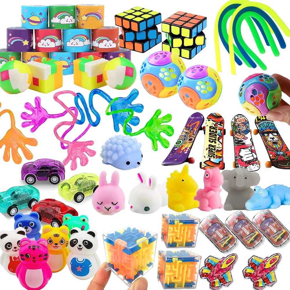 Regalos de fiesta niños, 52 unids/lote, regalos de cumpleaños, premios de carnaval, relleno de bolsas de caramelos para niños y niñas, Juguetes| | - AliExpress