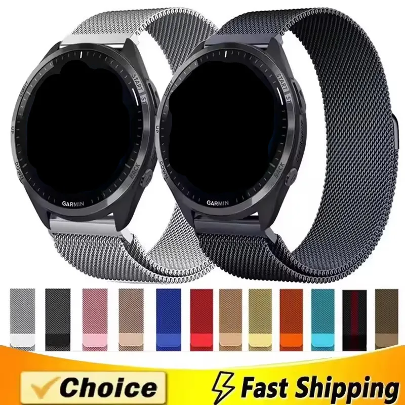 Elegant Milanese Loop Stainless Steel Watch Band - 20mm/22mm Adjustable Metal Strap