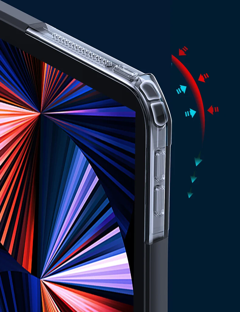 ipad pro 12.9 2022, luz transparente proteção