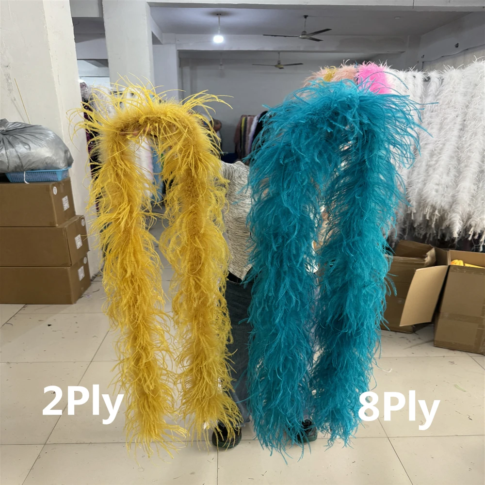 Hot Sale 10Ply Ostrich feather Boa Trims for Costume party Clothing Sewing  Decoration plumas Long feathers Shawl Party Dress Diy - AliExpress