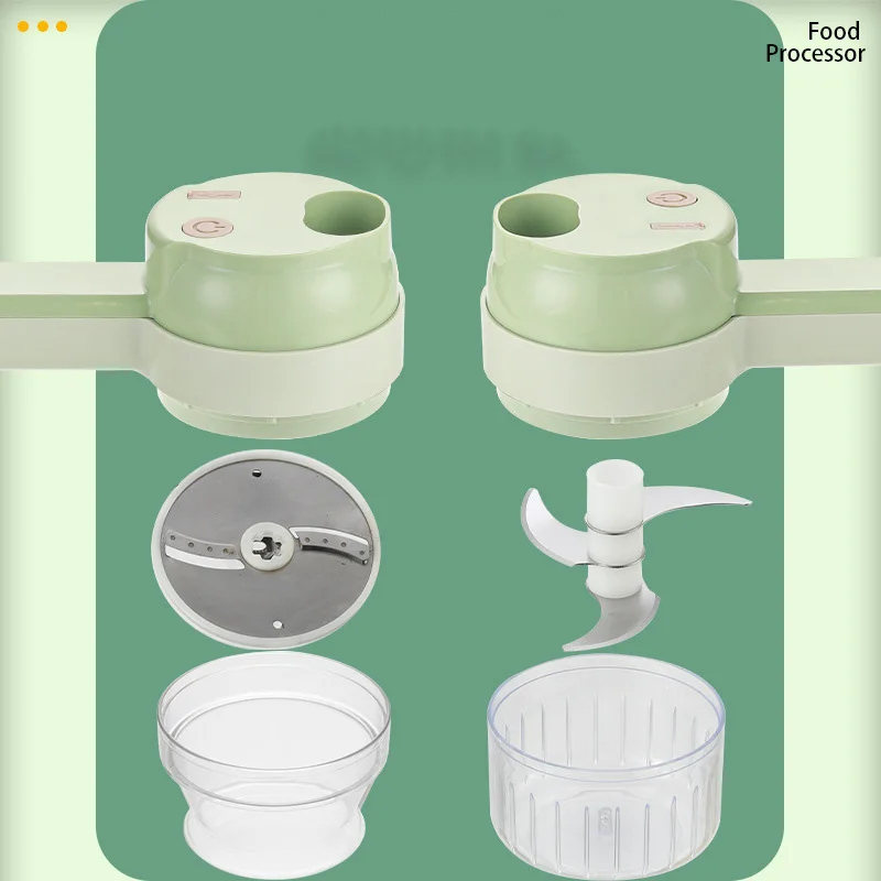 Vegetable Chopper 1PC Household Multifunctional USB Rechargeable Garlic Beater Cooker Peeler Brush Dish Whisk Handheld Cooker