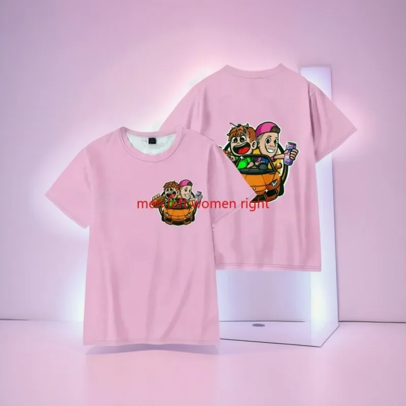 Burgerpommes Cartoon T-Shirt for Boys Girls Children Clothing