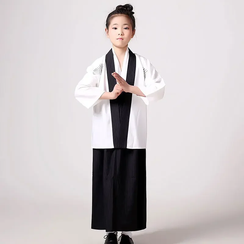 Costume Kimono Japonais Pour Bébé Garçon - Grenouillère Traditionnelle En Tissu Noir - Tenue D'hiver