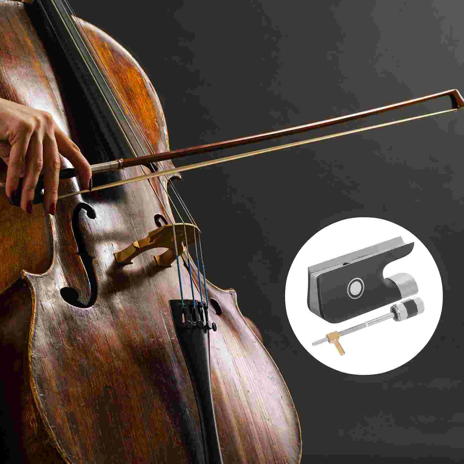 

Tool Violin Bow Frog Replacement Comfortable Music Practical Copper Musical Accessory Student Instrument Part