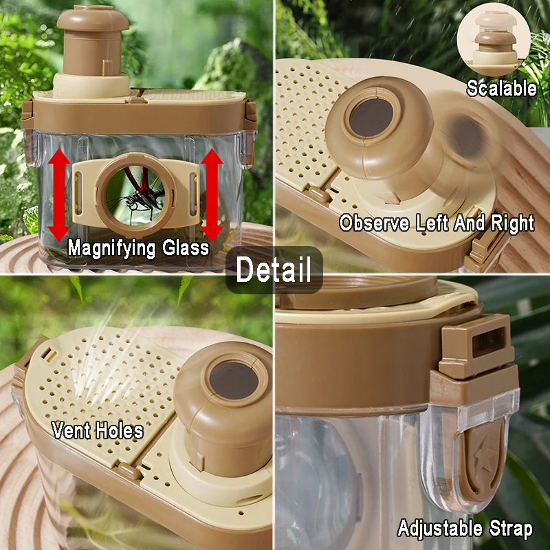 Kid Bug Catcher Insect Collection Bucket Toy Bug Observation Container  Outdoor Science Exploration Tool Educational Novelty Toy 4