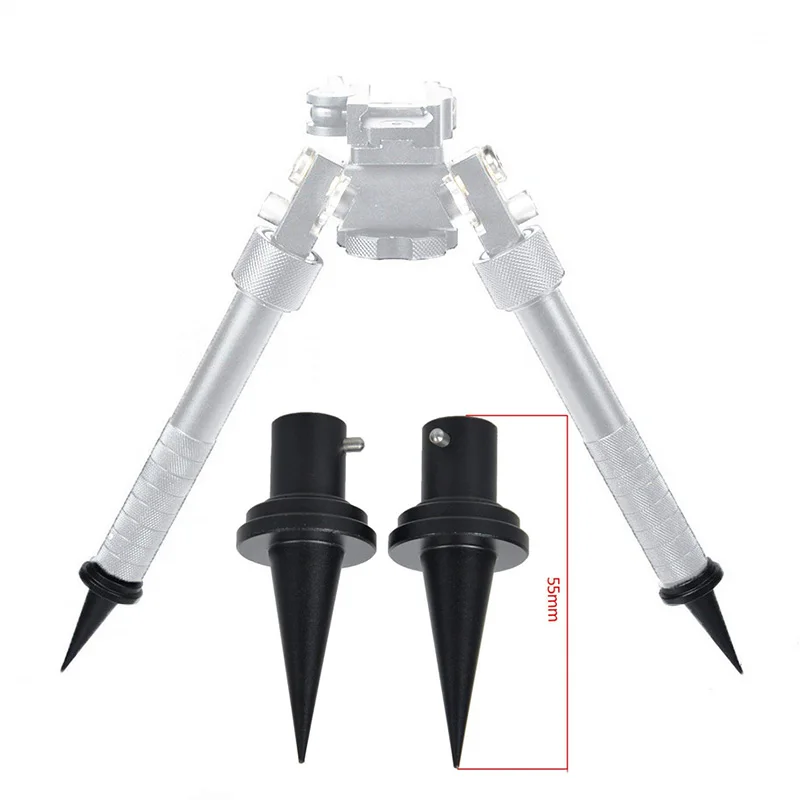 Tactical V8 Bipod Parts Stable Feet Spike Vertical Handle Comfortable Grip Quick Install For V8 Atlas Bipods Hunting Accessories