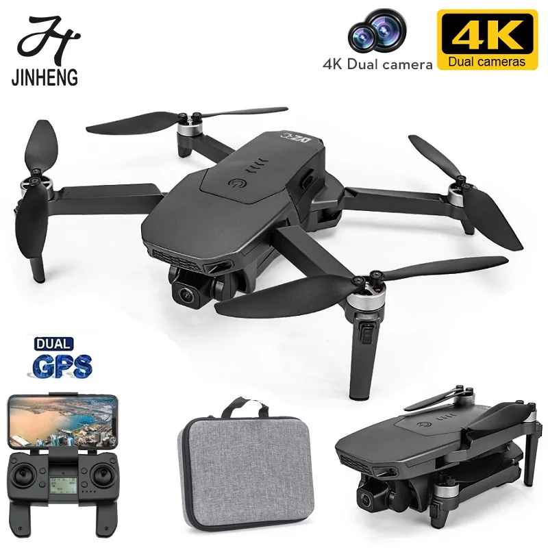 

JINHENG L300 GPS Drone 4K Professinal Dual HD EIS Camera Light Flow 5G Wifi Brushless Folding Quadcopter RC Helicopter Toys Gift