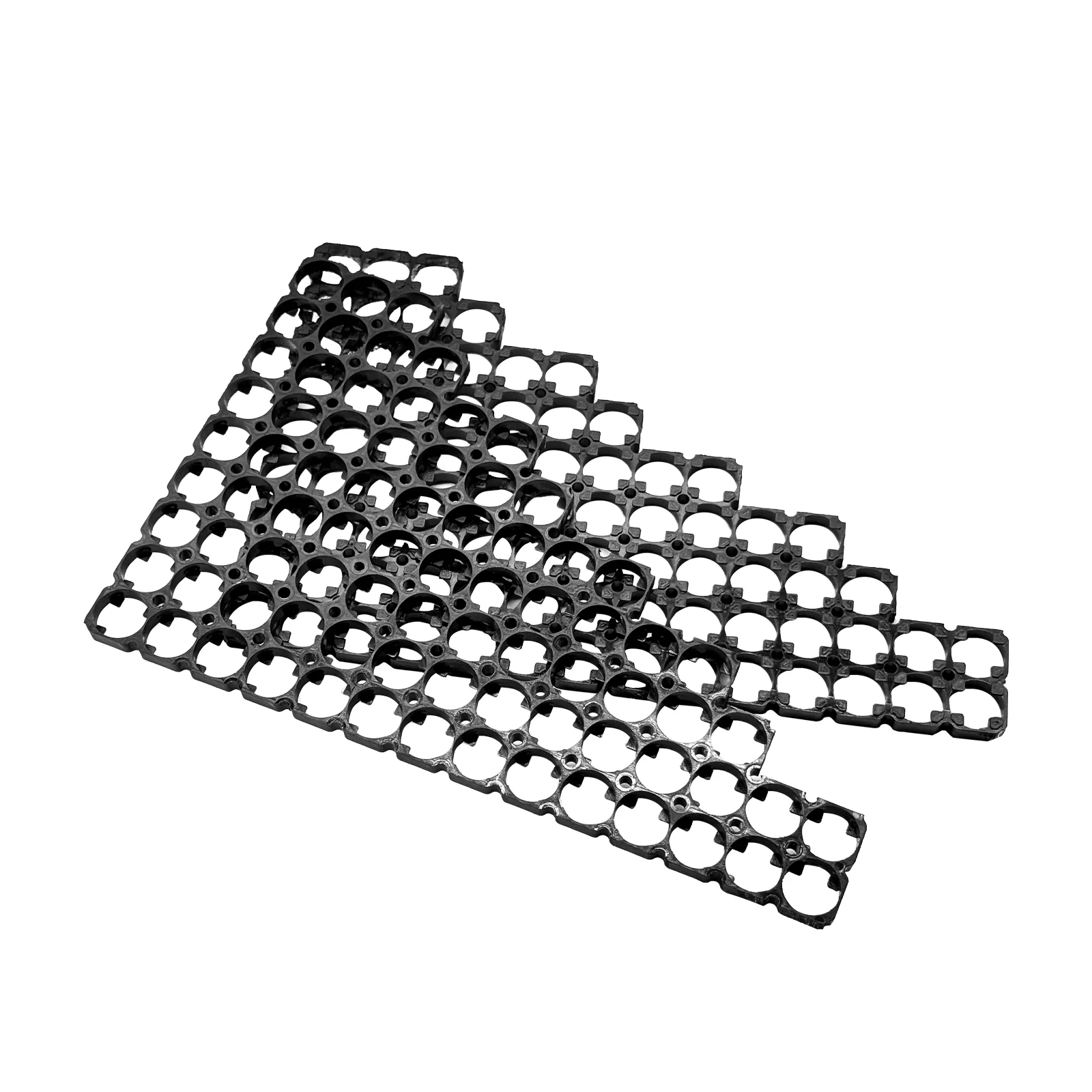 DIY triangle ebike battery case empty enclosure fitting 80 pcs 21700 cells  Internal 21700 cell bracket matrix inside black triangle ebike battery box