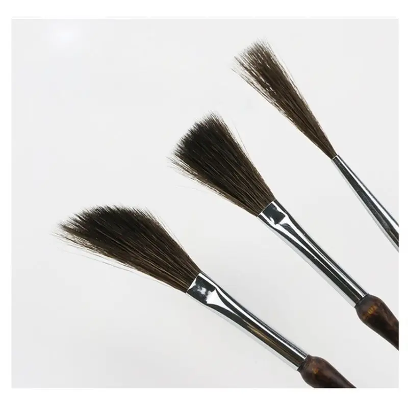 Professional Pinstripe Brush Kit - Long Liner, Script & Scroll Rigger Brushes (3 Pcs)