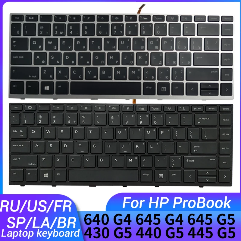 

Клавиатура для ноутбука HP Probook 640 G4 645 G4 645 G5 430 G5 440 G5 445 G5 русская/английская/французская/испанская/Латиноамериканская/бразильская