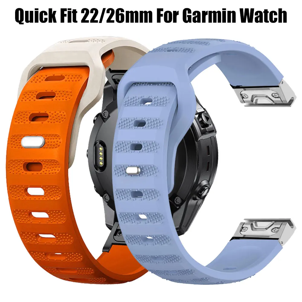 Premium No-Gap Silicone Watchband - QuickFit 22mm/26mm