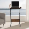 Bedside Desk with Universal Wheel Oversized Table 32-47in Adjustable Height Laptop Portable Study Standing for Dormitory Student 5
