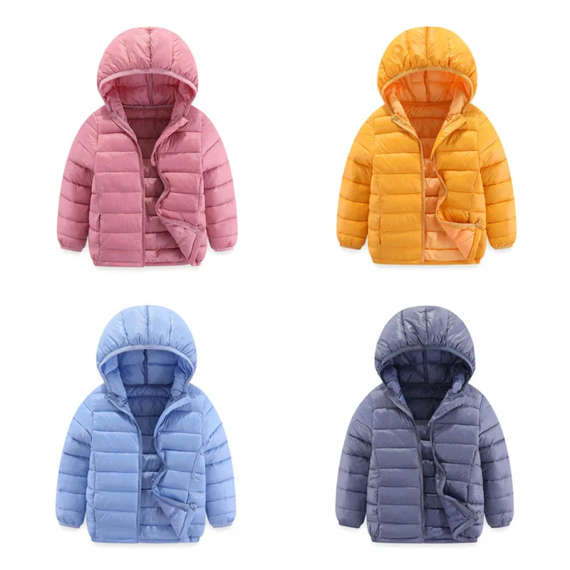Down Cotton Jackets for 4-12 Years Old Boys and Girls