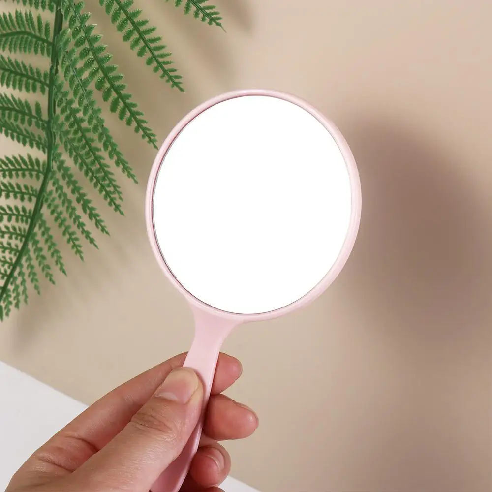 Charming Portable Handheld Makeup Mirror with Anti-Fall Design