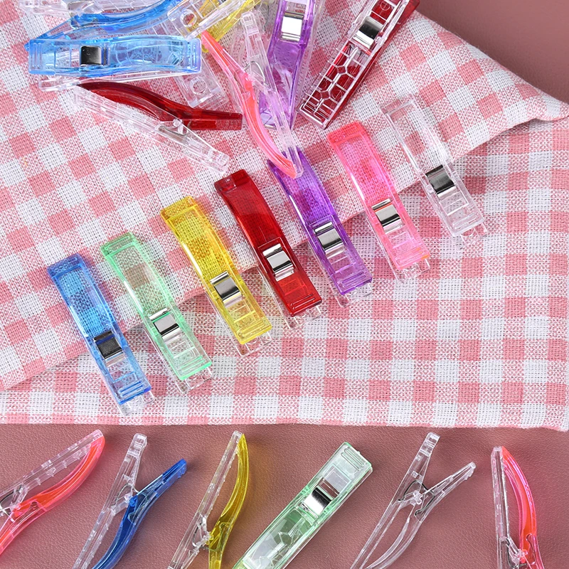 바느질 뜨개질 클립 패브릭 퀼팅 공예 홈 오피스 용품, 혼합 플라스틱 바느질 클립 홀더, DIY 패치워크, 50 개/백