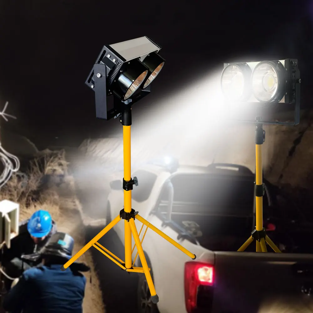 

Hot sale ip65 waterproof mobile emergency led light emergency mobile light with tripod mobile flood light