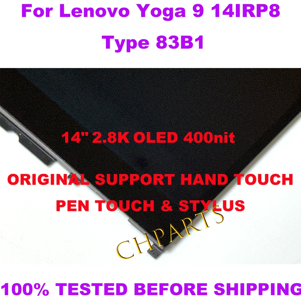 Écran OLED pour Lenovo Yoga 9, 14 pouces, 2.8K, 14IRP8, 83B1, 14IAP7, 82LU, YOGA 9-14IRP, 16:10, ATNA04YK01