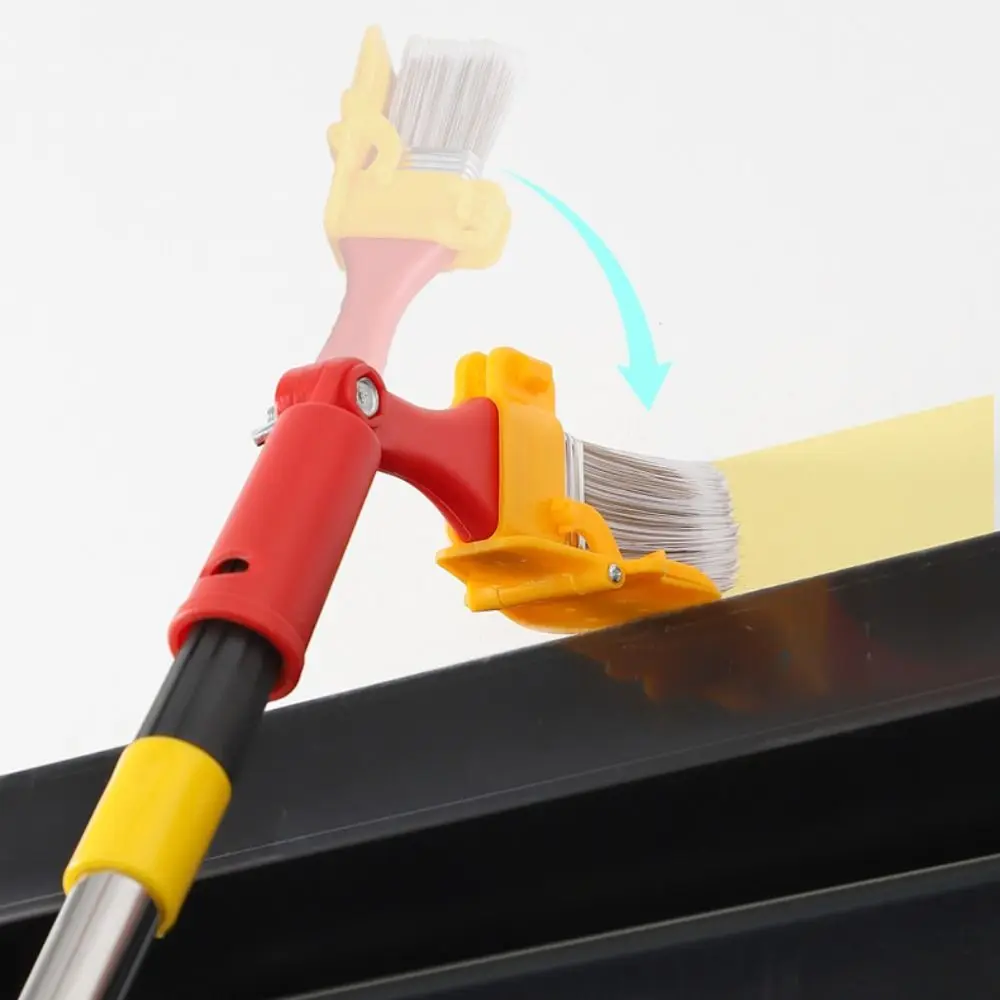 Adjustable Edging Color Separation Brush Soft Bristle Profesional Paint Brush PET Extension Pole Wall Brushing Tools Wall