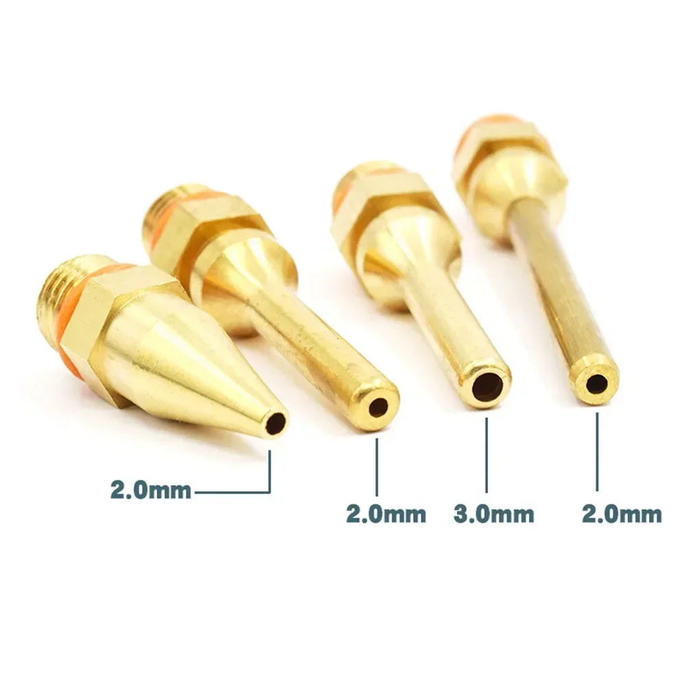 Hot Glue Fine Nozzle Small-bore Diameter Nozzle Craft Copper Long Tube Nozzles Sprayers Copper for Glue Gun Access 1pc