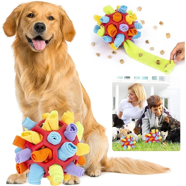 Snuffle Ball Multicolor 4 Sizes Available Treat Dispensing Dog Toy 