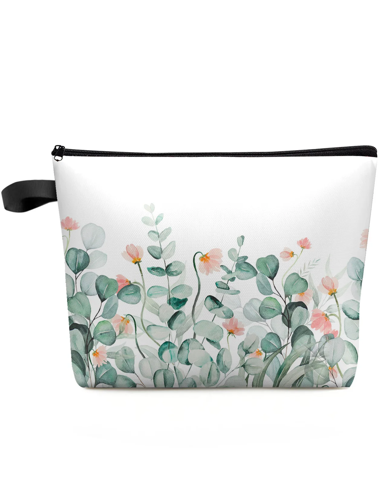 

Сумка для косметики женская с эвкалиптом и листьями