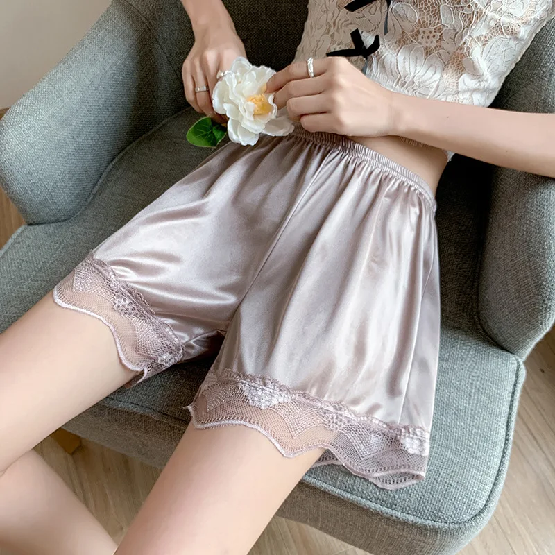 Women’s Ice Silk Lace Safety Shorts