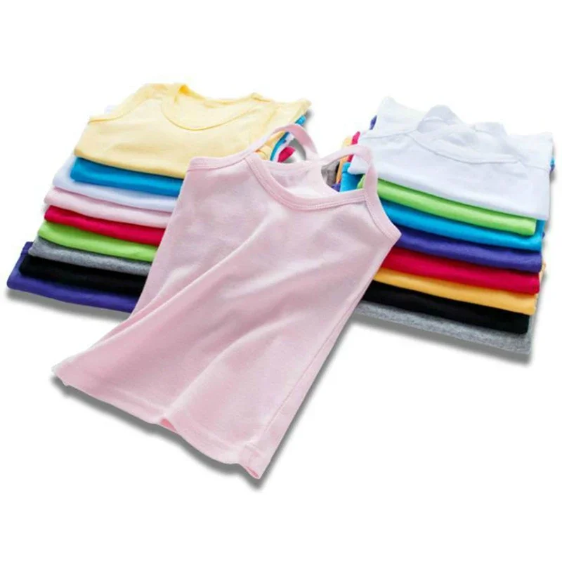 Girls Tank Tops Children's Clothes Boys Vests Underwear Camisoles For Toddler Tees T-shirt
