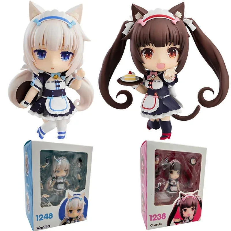 

Shigure Minaduki Anime Figures Vanilla Chocolate Cute Girl Mini Doll Action Figure PVC Toys for Girl Gifts Cake Decoration
