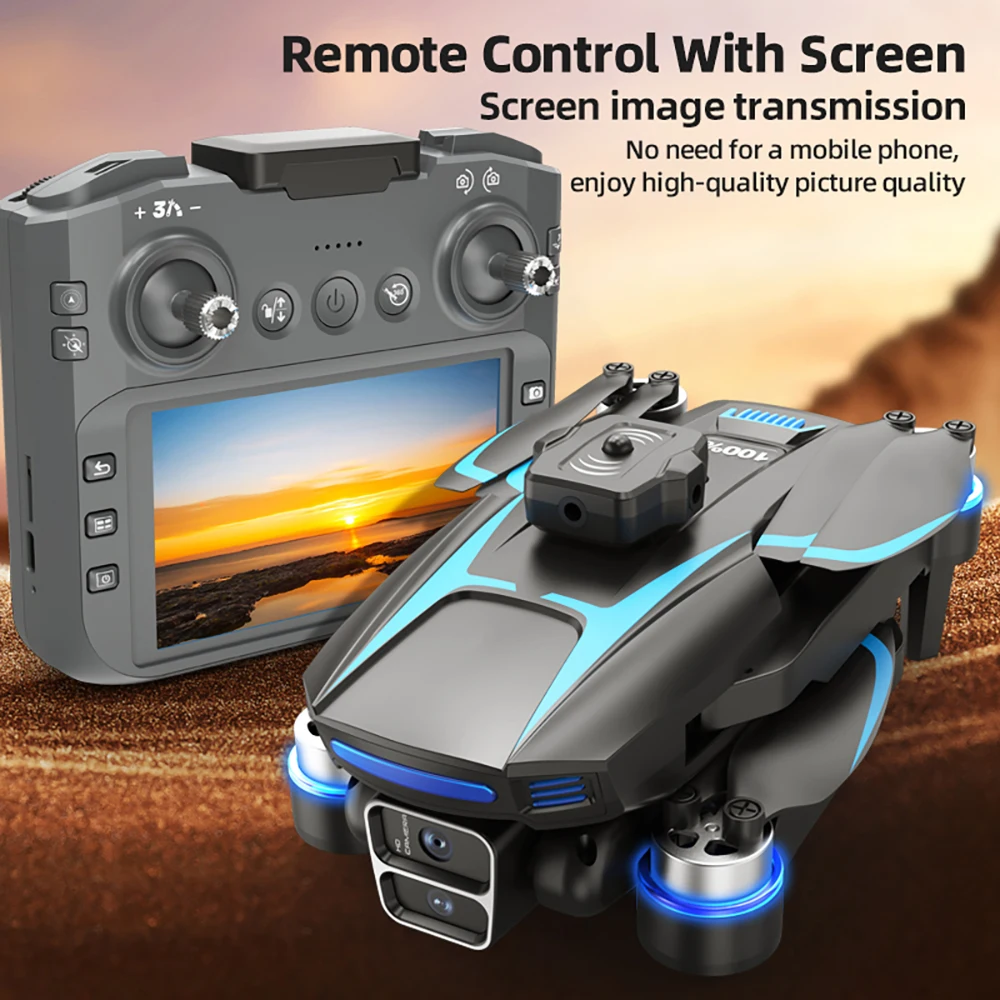 New LF666 Drone with Large Screen Professional Aerial Photography 8K Triple Camera Obstacle Avoidance Folding Brushless 5G Drone