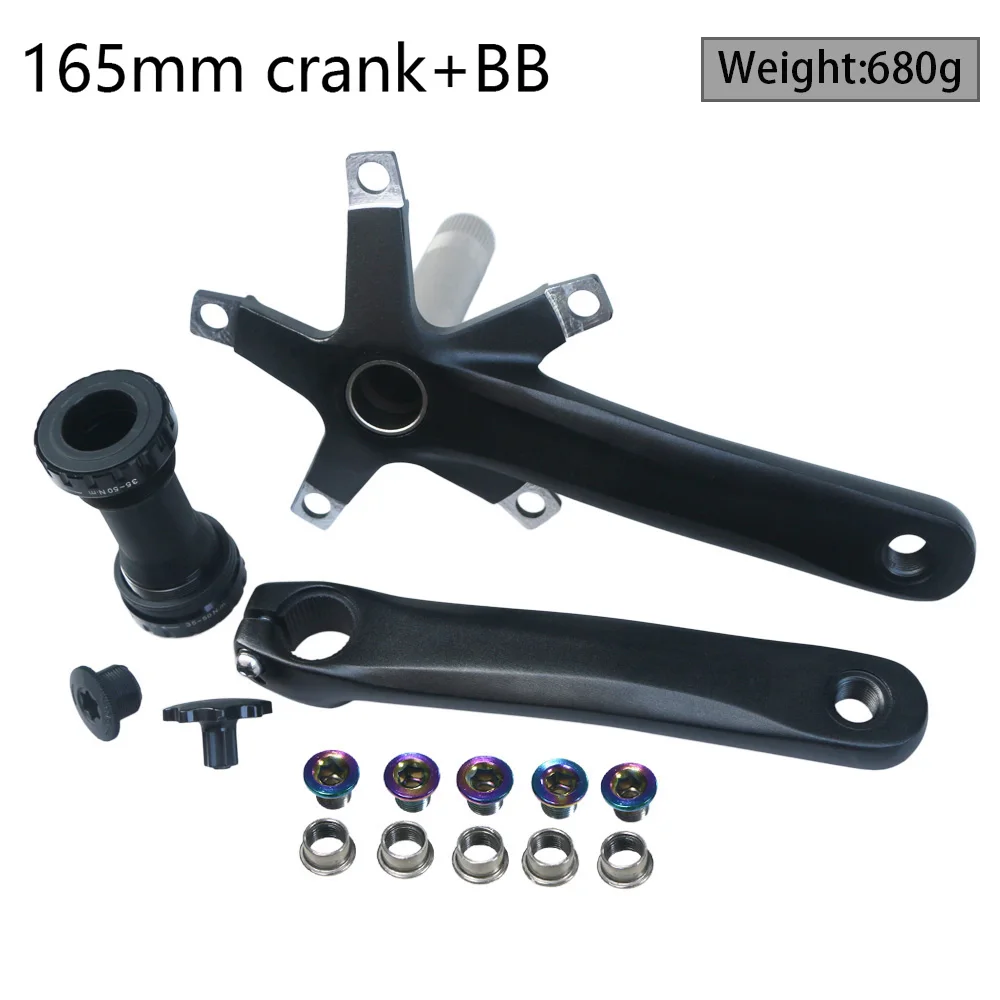 130 BCD Kurbelgarnitur 2*10/11 Geschwindigkeit Rennrad Doppelkettenräder 50T/39T Kettenblatt 152mm/165mm/170mm Hohlkurbel BB68 Klappfahrrad – Detail 11