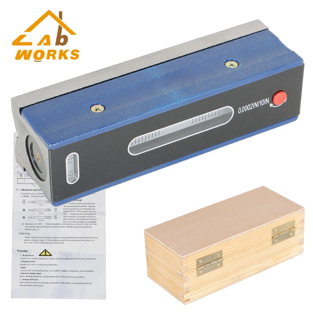 

6'' 150mm Master Precision Level in Fitted Box For Machinist Tool 0.0002''/10''