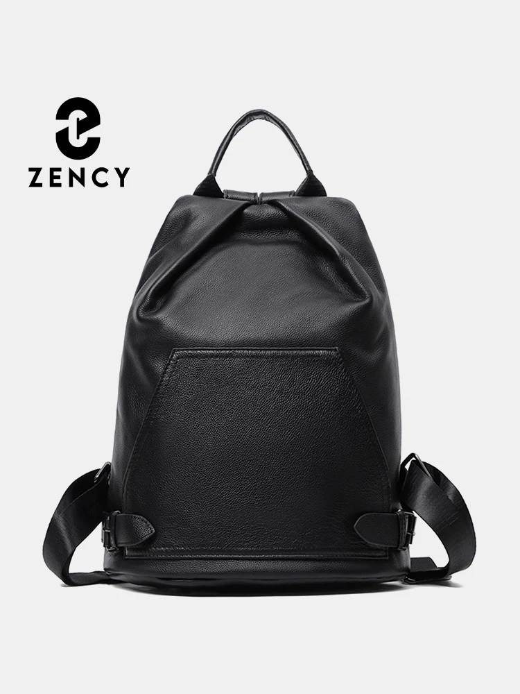 Zency New Spring Women's Genuine Leather Bags Anti Theft Large School Bag Designer Backpack