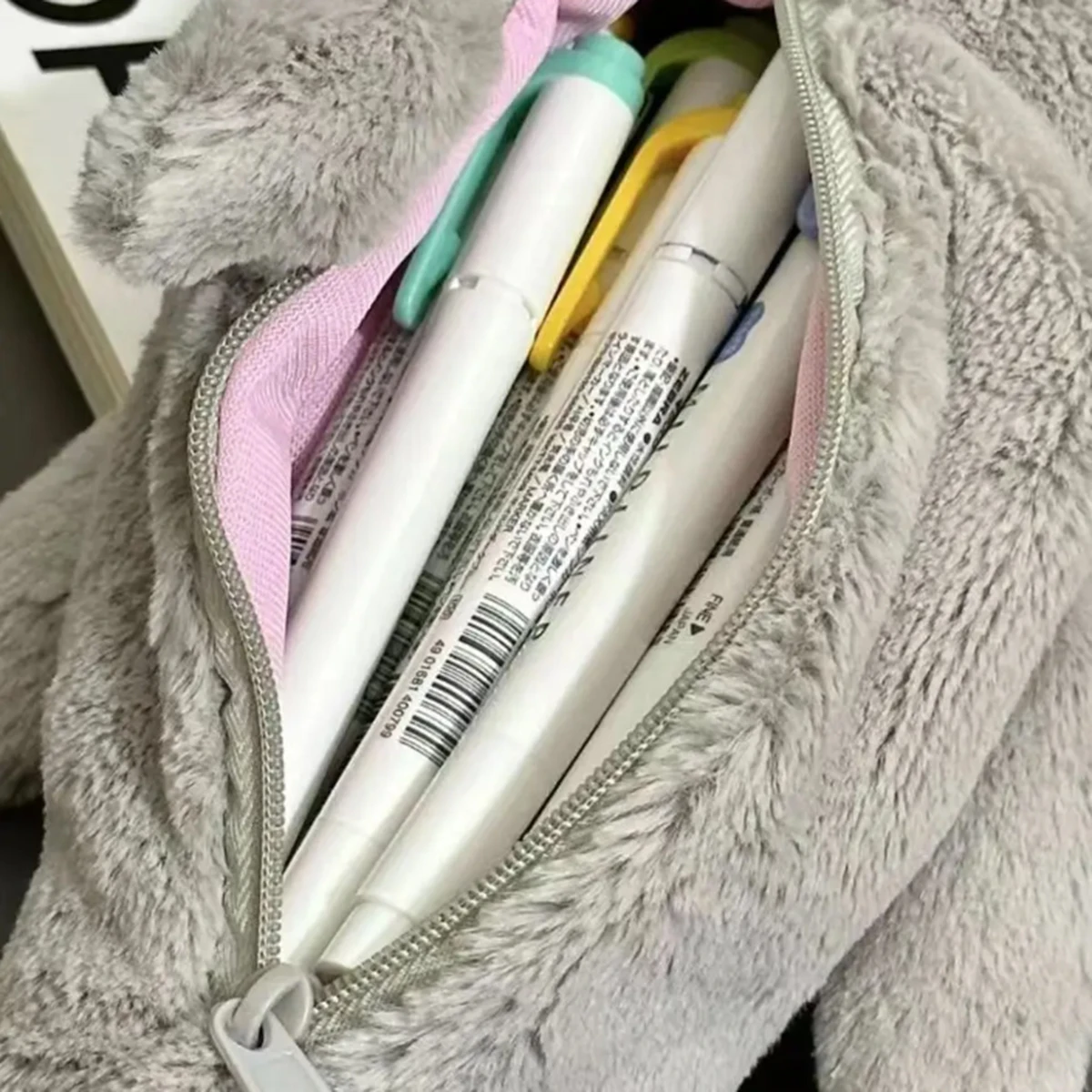 귀여운 봉제 상어 필통 학생용 문구 학교 용품 카와이 인형 신학기 수납 가방 펜 가방 문구류