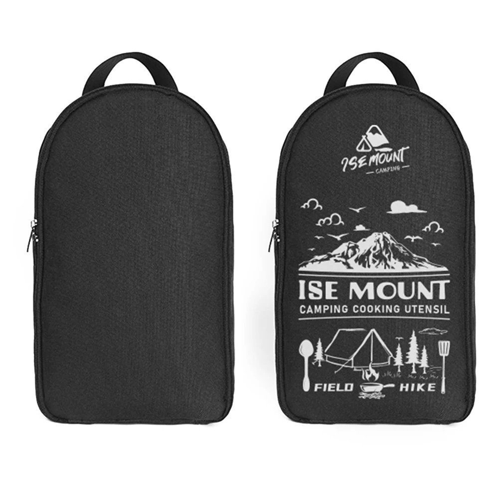 Camping Cookware Bag Portable Kitchen Utensil Storage Bag Oxford Cloth Picnic BBQ Tableware Pouch Outdoor Camping Cooking Utensil Organizer