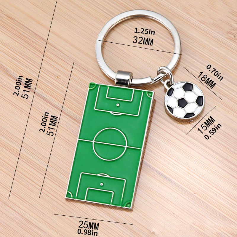 Football Party Toys Golden Globe Award Keychain Football Match Keychain Football Field
