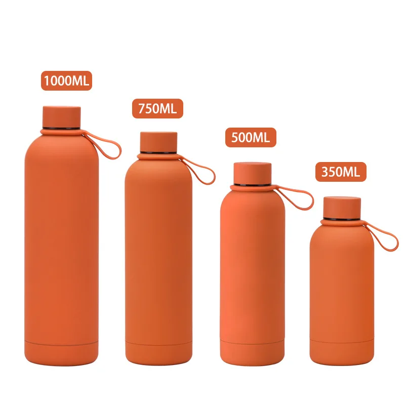 750ML Thermos Cup, Vacuum, Double Stainless Steel, Sealed Leak Proof, Silicone Handle, Outdoor Sports, Portable Water Bottle