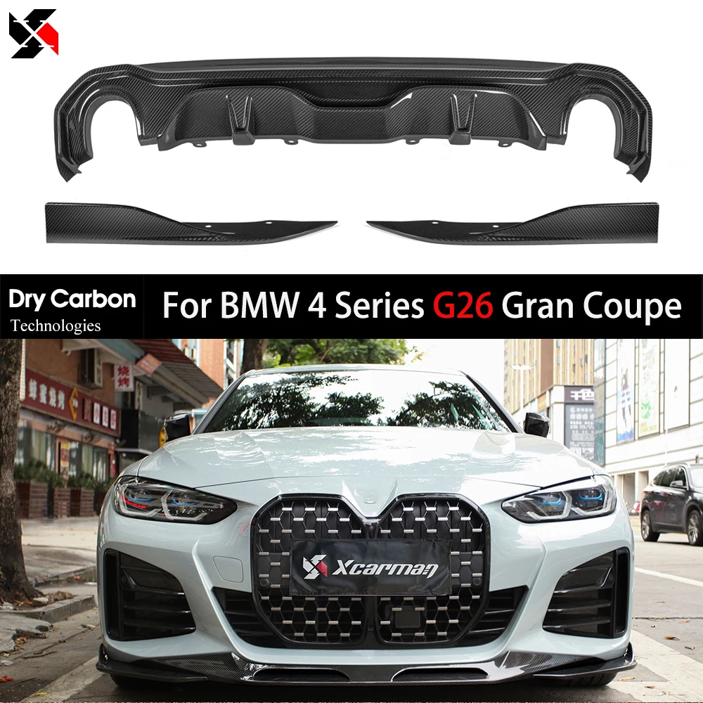 

Xcarman Dry Carbon Fiber Body Kit Bumper Rear Lip Diffuser For BMW 4 Series 420i 430i G26 Gran Coupe 2021-IN i4 Car Accessories