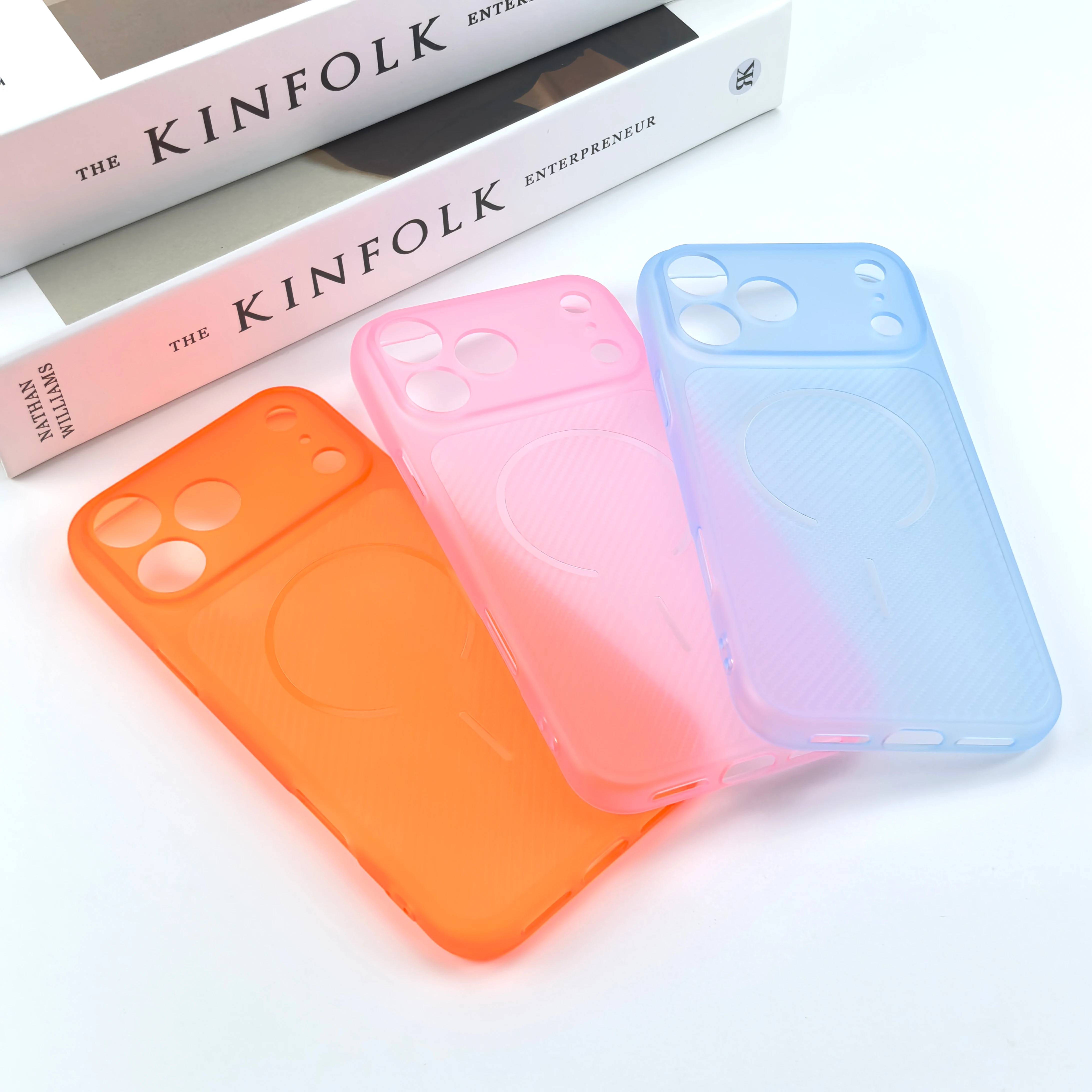 Frosted Translucent Carbon Fiber Texture Shockproof Phone Case