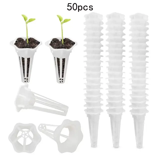 50Db/Készlet Pótalkatrészek Termesztése Kosár Kompatibilis A Tenyésztési Szivacs Növénytermesztési Edények Hidroponikus Termesztési Rendszerhez - Image 2